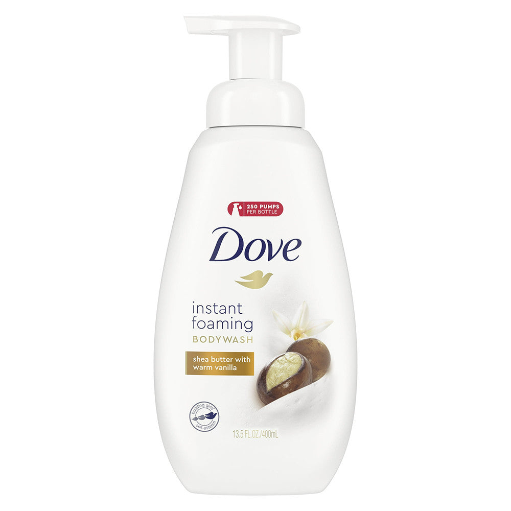 Dove Shea Butter and Warm Vanilla Shower Foam Body Wash, 13.5 Oz